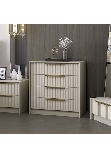 Kale Luxe 4ç Şifonyer - Kumtaşı