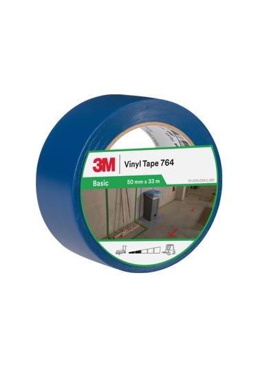 3m 764ı Mavi Genel Amaçlı Vinil Bant 50 Mm X 33 Mt
