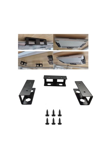 Homyl Altı Dizüstü Bilgisayar Montajı, Rafı 27mm Siyah