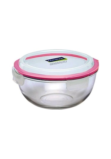 9Glasslock Yuvarlak Cam Saklama Kabı 2000 Ml