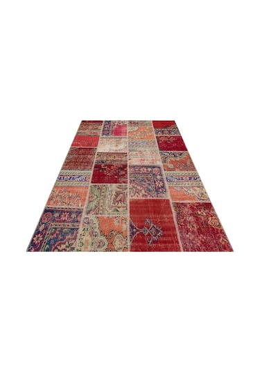 Klasik Modern Patchwork Eskitme El Dokuma Halı