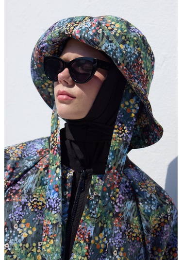 Manuka Bağlamalı Bucket Şapka Tıny Flower Çok Renkli