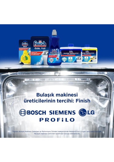 Finish Bulaşık Makine Temizleyici Sıvı 4x250 Ml