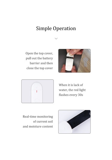 Xiyyadms Bitki Su Seviyesi Testeri - Akıllı Toprak Nem Ölçer, Gerçek Zamanlı İzleme, Kolay Kullanım, Ev Ve Bahçe İçin