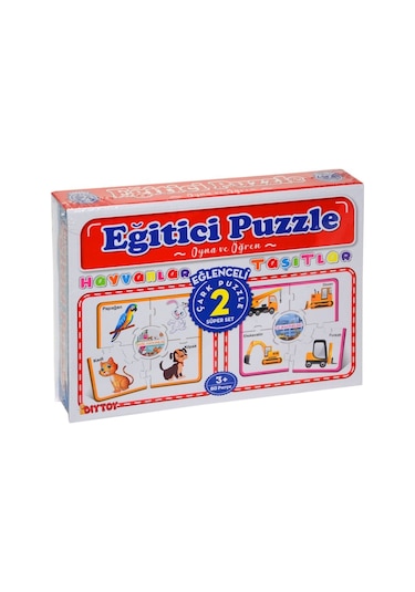 7196 Diytoy Çark Puzzle Hayvanlar.