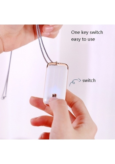 Novahub Asılı Boyun Negatif İyon Hava Temizleyici, Size:hanging Neck Air Purifier Gül, Gülümsüyü Hava净化器 Gül
