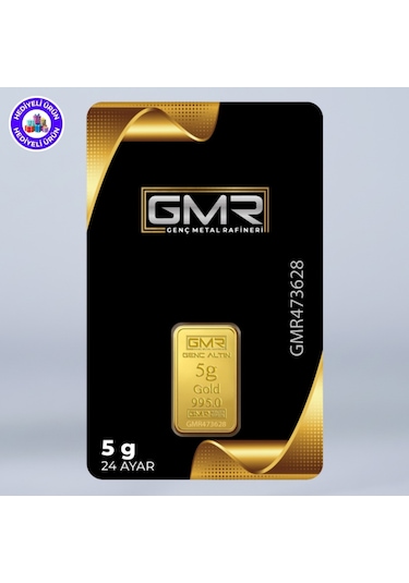 E-gümüş 5gr. 995 24 Ayar Külçe Altın