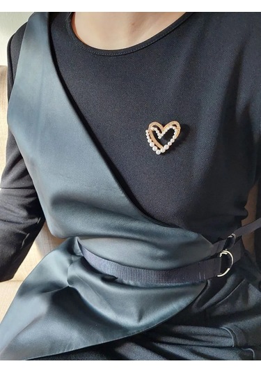 Fashion Jewelry Yaka Küpesi Kalp 268684584 Gri