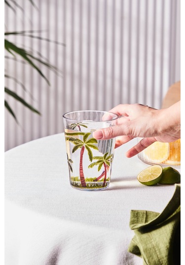 Karaca Palmera Akrilik Su Bardağı 430 Ml Şeffaf Şeffaf