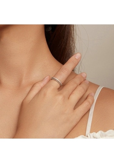 Fastbuy S925 Sterling Silver Platinum-plated Zircon Çift Katmanlı Yanaklı Yanaklı Yanaklı Yanaklı Yanaklı Yanaklı Yanaklı Ya Çok Renkli