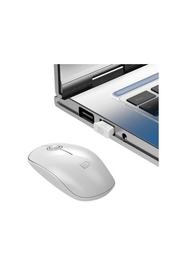Kablosuz Fare V8 2.4g Ultra İnce Sessiz Kablosuz Fare Pil Ve Nano Alıcı 1500 Dpı Beyaz Diğer