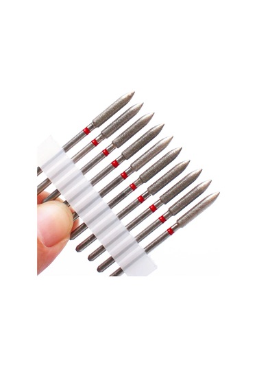 10 Adet Elmas Freze Kesicisi Tırnak Matkap Ucu Elektrikli Manikür Makinesi Tırnak Eti Temiz Dosyaları Ekipman Aksesuarları Araçları Buzlu