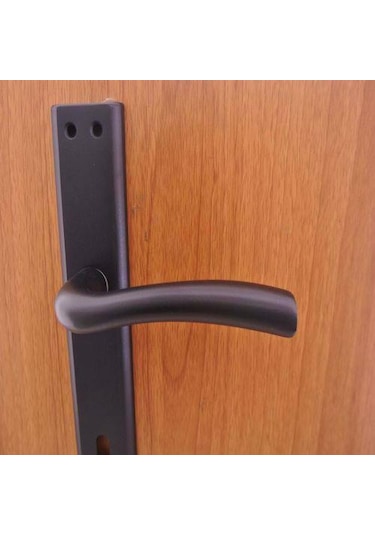 Marmara Mat Siyah Aynalı Kapı Kolu