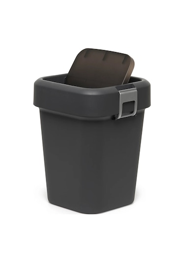 Motek COB-410 Comfort Dustbin 8 Litre Çöp Kovası Siyah-Antrasit