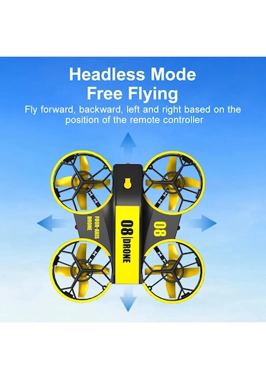 Çocuklar Ve Yeni Başlayanlar Için Mini Drone, Rc Quadcopter Kapalı Helikopter, Mini Blue 3b