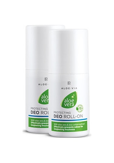 LR Aloe-Via Aloe Vera Doğal Unisex Roll-On Deodorant 50 ML x 2