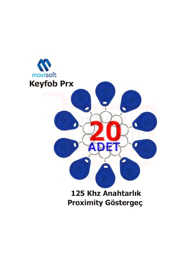Proximity Anahtarlık Tag Göstergeç 20 Adet
