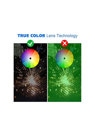 Kaynak Kask Otomatik Olarak Ayarlanabilir Gölge Ile Gerçek Renk Kaput Kararan