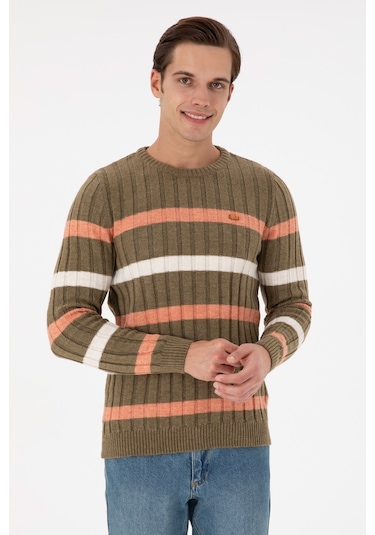 U.s. Polo Assn. Erkek Haki Kazak /triko 50293109-vr027 Haki