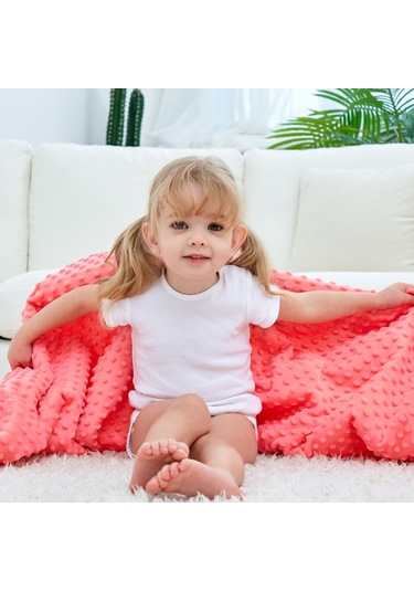 Hangfox Yumuşak Pamuk Bebek Battaniyesi 110x158cm - Nane Desenli, Nemli Ve Konforlu, Bebek Yatağı Araç Seyahat İçin Uygun Çok Renkli