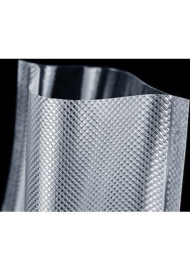 Klikal Gofrajlı Tırtıklı Çok Katmanlı Vakum Poşeti -Torbası 50 Adet - 18 x 23 CM