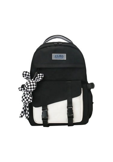 Amiqi Kt-9551 Yüksek Kalite İçin Okul Sırt Çantası Yeni Moda Okul Çantası S Kız Gençler İçin Okul Ça Siyah