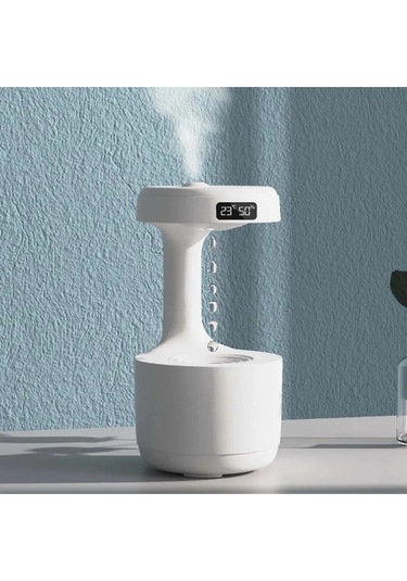 Blackbird Lz599 Yerçekimsiz Hava Nemlendirici 600 Ml Kapasite Dijital Saatli Zarif Tasarım