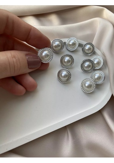 Siberiana İnci Taklidi Düğmeler 12 Mm \ 193443154