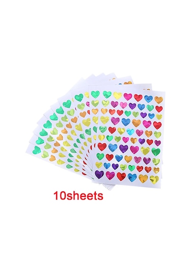 Çocuklar İçin Işıltılı Holografik Yuvarlak Nokta Kalp Yıldız Çıkartmalar Öğrenci Ödülleri Glitter Folyo Davranış Ödül Tablosu Dekorasyon Çıkartmaları Whıte