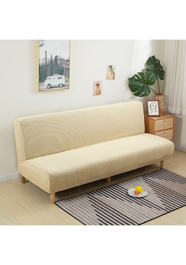 Yaozixa Mavi Renkli Elastik Polar Kumaş Koltuk Örtüsü - Çocuk Ve Evcil Hayvanlı Aileler İçin - Kırık Ve Lekeden Koruma - S Boy 120-155 Cm Açık Sarı