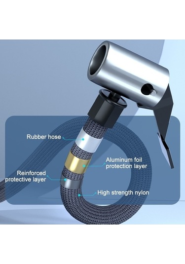 Didadodo Suıtu St-9624a 150psi Hava Pompası Akıllı Dijital Ekran Araba Bisiklet Siyah