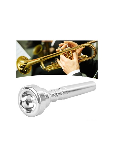 Hfambition Gümüş Renkli Metal Trompet Ağızlığı 3c - Yüksek Hassasiyetli, Dayanıklı Ve Evrensel Uyumlu Enstrüman Aksesuarı