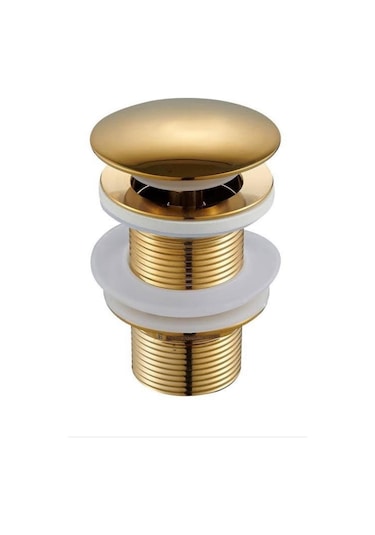 Boheme S Tipi Bas-çek Paslanmaz Lavabo Sifonu Gold