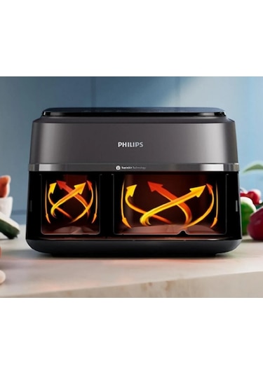 Philips NA350-00 3000 Serisi Çift Hazneli 9 LT Airfryer