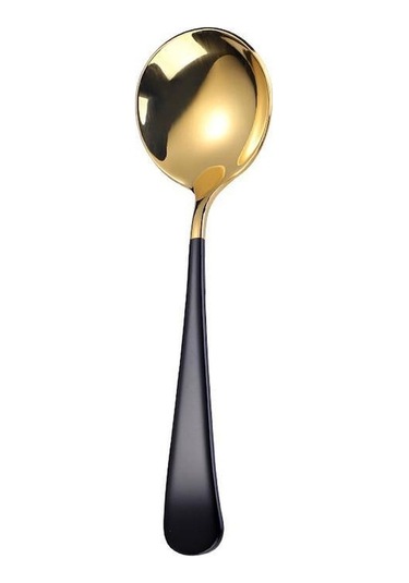 5 Renk Yüksek Kalite 1 Adet Zarif Kahve Kaşıkları Paslanmaz Çelik Tatlı Kaşıkları Mutfak Eşyaları Fash Siyah Siyah