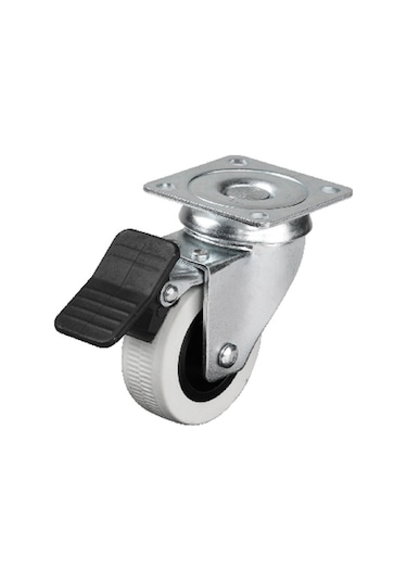 Hts 334 - 50x20 Mm Çift Bilyalı Tablalı Frenli Teker 4 Adet
