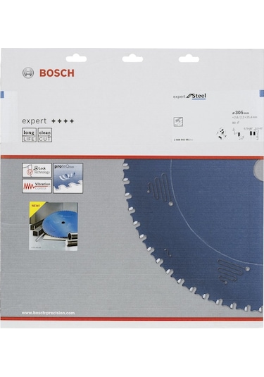 Bosch 2608643061 Expert For Steel 305 x 25.40 MM 80 Diş Daire Testere Bıçağı