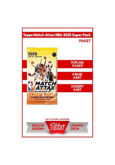 Topps Match Attax Nba 2025 Super Pack - Paket