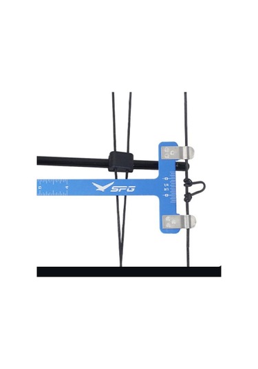 Mavi Yay Ayarı Cetvel T Şekilli Yay Kare Hassas Cetvel Yay Ayarı Ölçümü Paslanmaz Çelik Ölçüm Aleti Okçuluk Aksesuarları