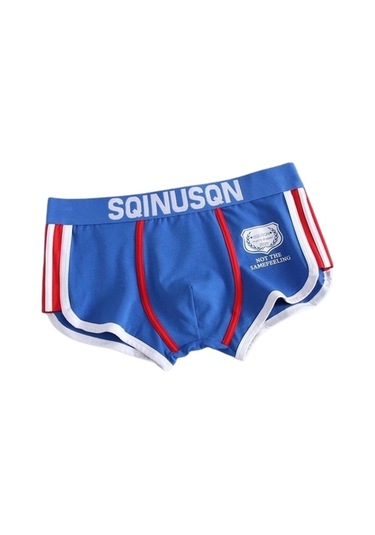 Jmsstore Erkek Moda Rahat Pamuklu Slip Mayo - Mavi