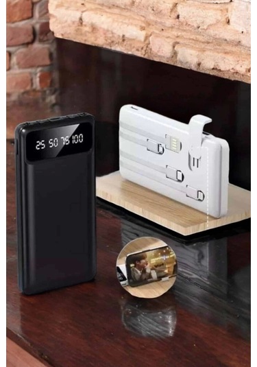 Powerbank 20.000 Mah Dijital Göstergeli Lcd Ekran Uzun Pil Ömrü Çok Renkli
