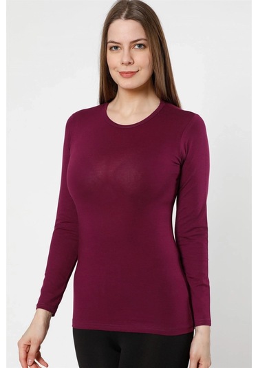 Giyim Bayan Uzun Kol Body Mor Mor