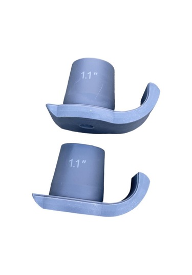 Suntek 2x Yürüteç Kayma Kayakları Coaster Gri-delik-28mm