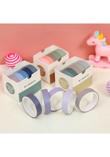 Cbtx 5 Kutu Öğrenci Baskılı El Hesap Bant Seti Morandi Basic 2