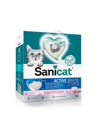 Sanicat Active White Lotus Flower Topkalanan Kedi Kumu 10 L