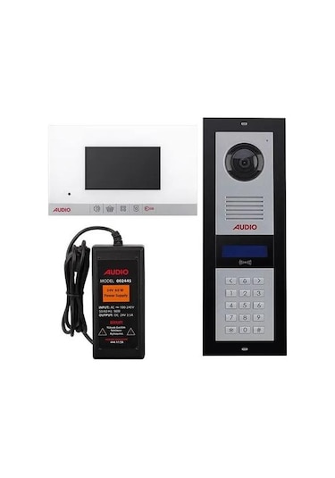 Audıo 6 Daire Görüntülü Sistem Seti Beyaz Şube