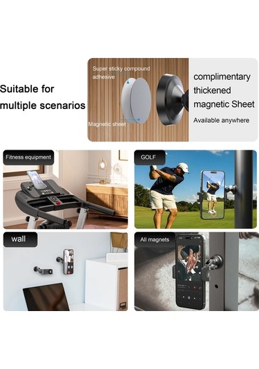 Trendooze Manyetik 360'lü Dongjing Telefon Tutucu Montajı Ayarlanabilir 1 Adet Gri 1 Adet