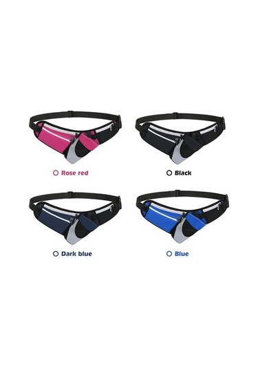 Novahub Vücuda Tam Oturan, İnce Bel Çantası Küçük Boy, Pasaport, Cüzdan, Telefon İçin İdeal Kırmızı Kırmızı