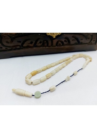 İbrahim Uysal İmzalı Kapsül Kesim Kahveli Narçıl Tesbih Ölç 6 X10