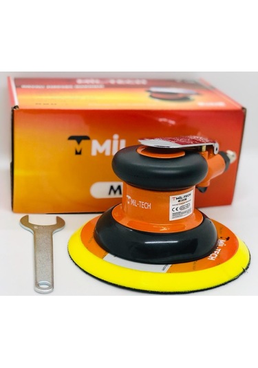 Mil-Tech MT-01 Havalı Orbital Zımpara Makinası Metal Gövde 150 MM / 6''
